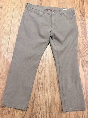 English Laundry 365 Stretch 5 Pocket Pants 38x30 Light Brown Straight Leg